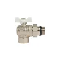 Кран шаровый со сгоном угловой 3/4" белая бабочка ГОСТ HLV_2