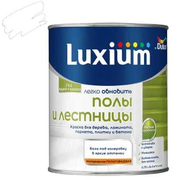 Краска для полов и лестниц Luxium (база BC) полуглянцевая 0,75л
