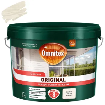 Декоративно-защитное средство для дерева Omnitex Original (база BW) полуматовое 9л