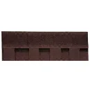 Черепица гибкая Docke Dragon Original Кварц коричневая 2,38м² многослойная_2