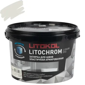 Изображение товара Цементная затирка Литокол Litochrom Luxury evo белая №200 2кг для плитки и керамогранита Изображение товара Цементная затирка Литокол Litochrom Luxury evo белая №200 2кг для плитки и керамогранита