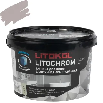 Изображение товара Затирка цементная Литокол Litochrom Luxury evo светло-серый 2кг Изображение товара Затирка цементная Литокол Litochrom Luxury evo светло-серый 2кг