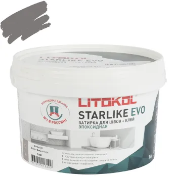 Затирка эпоксидная Litokol Starlike evo серый шелк №115 1кг