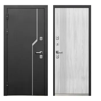 Изображение товара Дверь входная Luxor Термо 1 букле черный/белый 860мм Изображение товара Дверь входная Luxor Термо 1 букле черный/белый 860мм