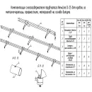 Снегозадержатель трубчатый Эконом (RAL 8017) коричневый шоколад 3м_3
