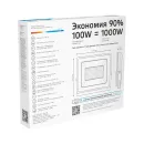 Прожектор светодиодный уличный 100Вт 6500К IP65 холодный белый свет Gauss_3