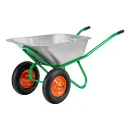 Тачка садово-строительная двухколесная усиленная 320кг 120л Palisad_1