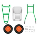 Тачка садово-строительная двухколесная усиленная 320кг 120л Palisad_5
