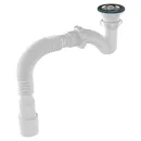 Сифон для душевого поддона 1 1/2"х40 Aquant с выходом 40/50 и выпуском клик-клак_1
