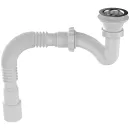 Сифон для душевого поддона 1 1/2"х40 Aquant с выходом 40/50 и выпуском клик-клак_2