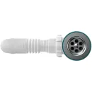Сифон для умывальника 1 1/4"х40 Aquant с выходом 40/50 и литым выпуском малый корпус_3