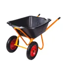 Тачка строительная с пластиковым корытом двухколесная 220кг 110л Redverg_1