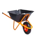 Тачка строительная с пластиковым корытом одноколёсная 200кг 110л Redverg_2