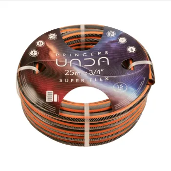 Шланг поливочный ПВХ 3/4" 25м четырехслойный Unda Super Flex