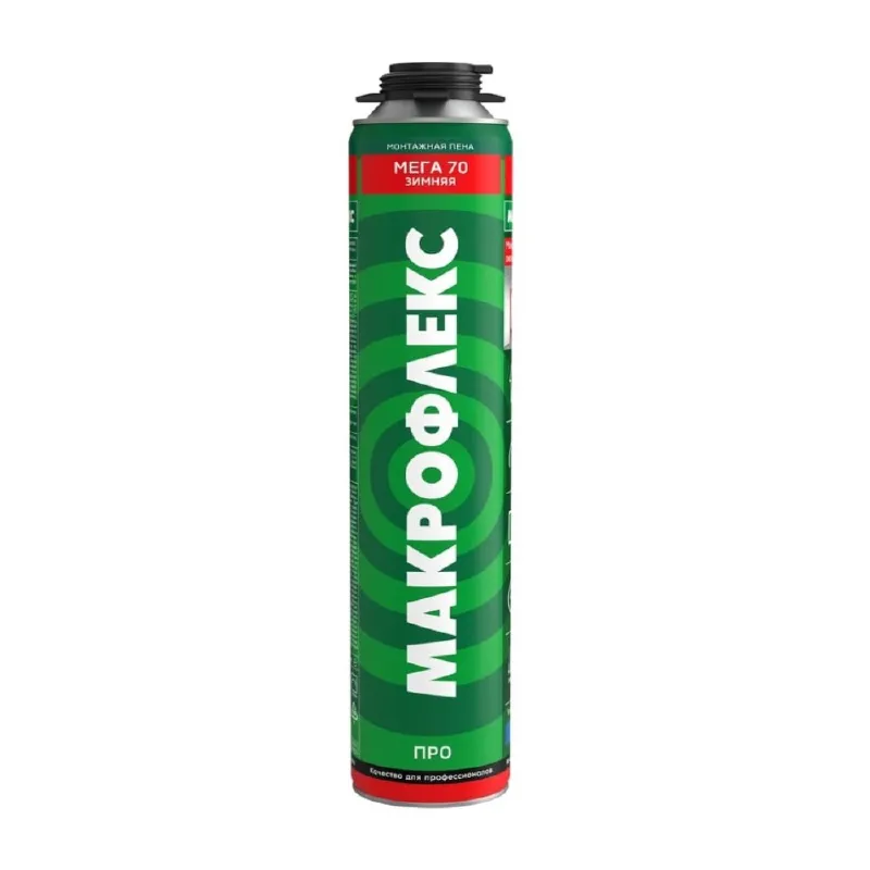 Пена монтажная профессиональная Мега 70 Про зимняя 880мл Макрофлекс_1
