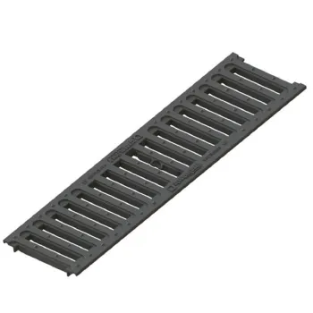 Решетка водоприемная щелевая пластиковая PolyMax Basic 500x136x15мм