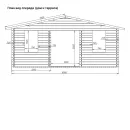 Дом садовый 21м² Комфорт с террасой 6х3м брус 44мм_5
