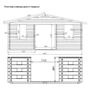 Дом садовый 21м² Комфорт с террасой 6х1,5м брус 44мм_5