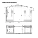 Дом садовый 10м² Стандарт с террасой 4х1,5м брус 44мм_5