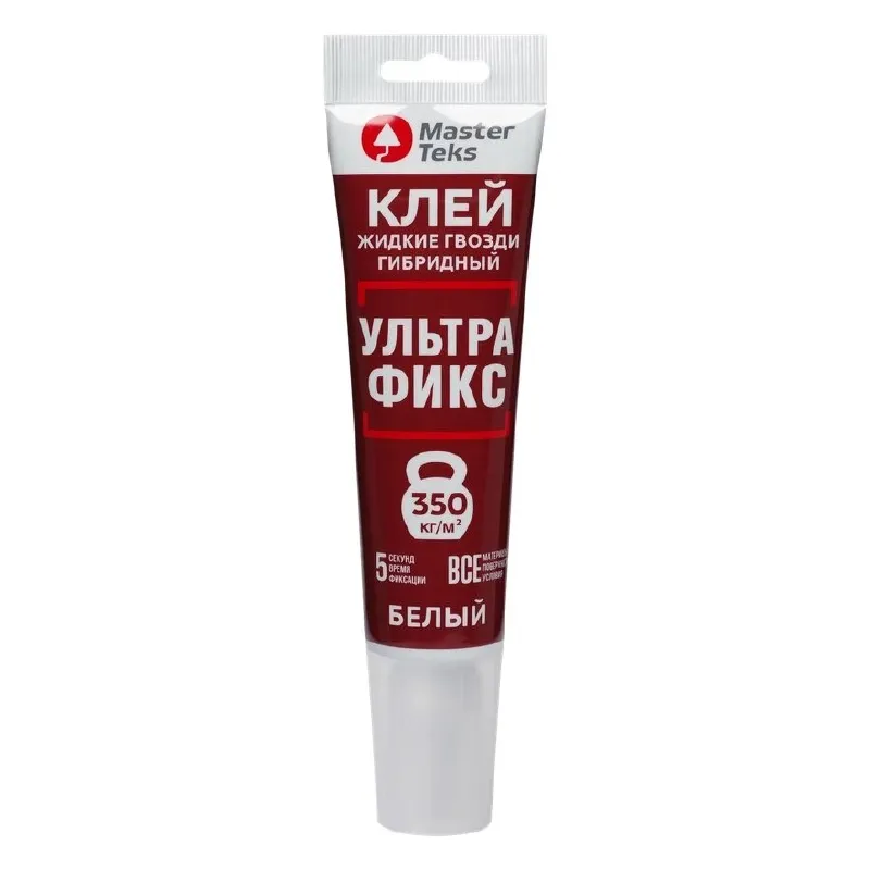Клей монтажный гибридный Ультрафикс белый 80мл MasterTeks_1