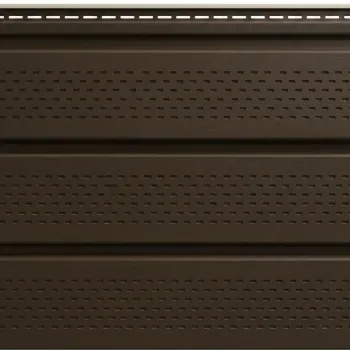 Изображение товара Софит ПВХ Docke Premium T4 шоколад 305х3000 мм с полной перфорацией Изображение товара Софит ПВХ Docke Premium T4 шоколад 305х3000 мм с полной перфорацией