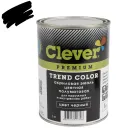 Эмаль акриловая универсальная Clever черная полуматовая 1кг_1
