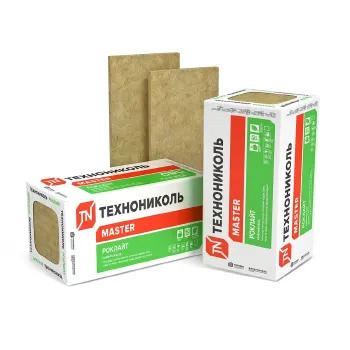 Изображение товара Утеплитель каменная вата Технониколь Роклайт 1200х600х50мм 35кг/м³ для теплоизоляции Изображение товара Утеплитель каменная вата Технониколь Роклайт 1200х600х50мм 35кг/м³ для теплоизоляции