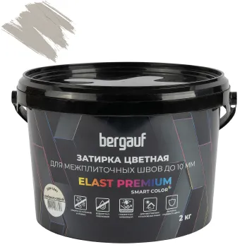 Изображение товара Цементная затирка Bergauf Elast Premium серебристо-серая 2 кг для швов до 10 мм Изображение товара Цементная затирка Bergauf Elast Premium серебристо-серая 2 кг для швов до 10 мм