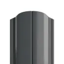 Металлоштакетник Ellipse-O 19х126х0,45мм (RAL 7024) графит 2м двухсторонний_1