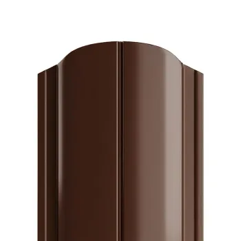 Металлоштакетник Ellipse-O 19х126х0,45мм (RAL 8017) шоколад 2м